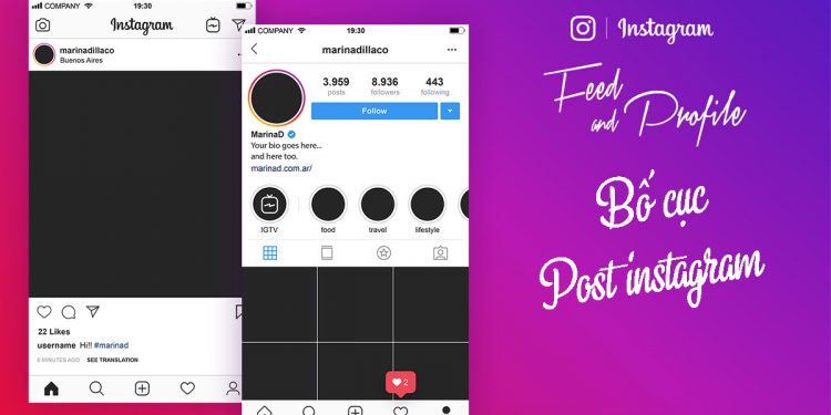 bố cục post instagram đẹp